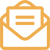 Icon envelope open text orange 50x50 - Anfrage per Kontaktformular