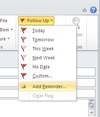 Follow-up flag in Outlook