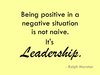 Positive Leadership 