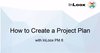How to create a project plan (Gantt Chart) with InLoox PM 8