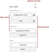 DATA ITEMS pane_ option buttons