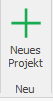 Plus Icon "Neues Projekt"