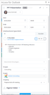 Aufgabe bearbeiten in InLoox für Outlook Seitenpanel